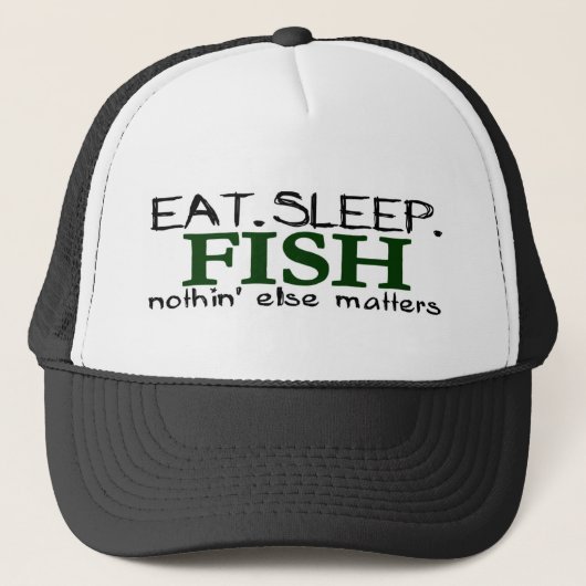 Eat Sleep Fish Trucker Pet (Voorkant)