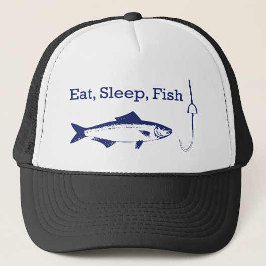 Eat Sleep Fish Trucker Pet (Voorkant)