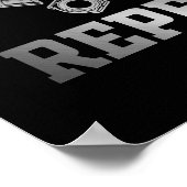 Eat Sleep Fix Stuff Herhaal Funny Repairman Poster (Hoek)