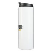 Eat Sleep Fix Stuff Herhalen Thermosbeker (Geroteerd rechts)