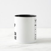 Eat Sleep Fly Crash Herhaal Funny Drone Pilot Mok (Midden)