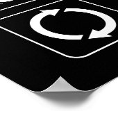 Eat Sleep Fly Crash Herhaal Funny Drone Pilot Poster (Hoek)