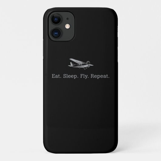 Eat Sleep Fly Drones Herhaal Aviator Gift Case-Mate iPhone Case (Achterkant)