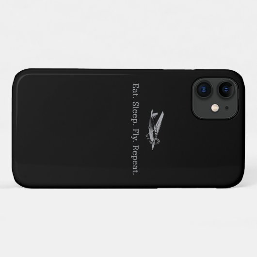 Eat Sleep Fly Drones Herhaal Aviator Gift Case-Mate iPhone Case (Achterkant (horizontaal))