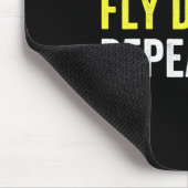 Eat Sleep Fly Drones Herhaal Drone Pilot Quadcopte Muismat (Hoek)