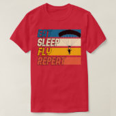 Eat Sleep Fly Herhalen T-shirt (Design voorkant)