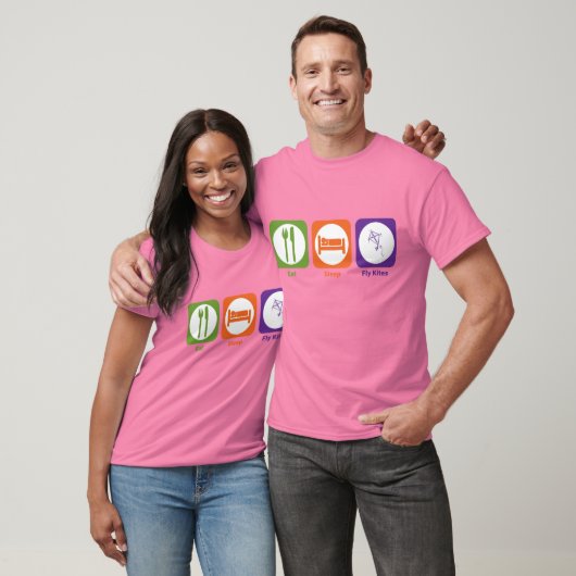 Eat Sleep Fly Kites T-shirt (Unisex)