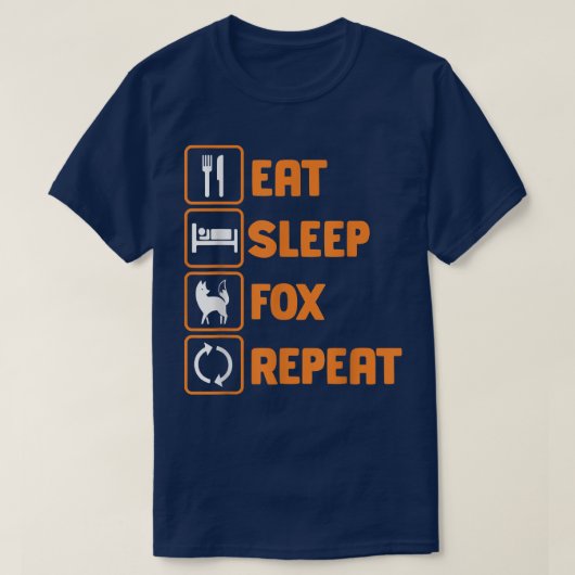 Eat Sleep Fo RepeatFo T-shirt (Design voorkant)