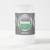 Eat Sleep Football: Groen: Kikkerbout Matglas Bierpul (Center)