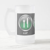 Eat Sleep Football: Groen: Kikkerbout Matglas Bierpul (Links)