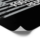 Eat Sleep Football Herhaal Amerikaanse vlag Mannen Poster (Hoek)