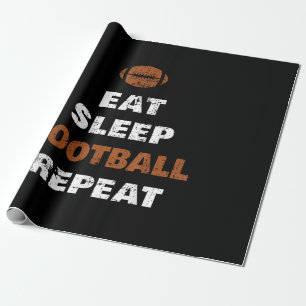 Eat Sleep Football Herhaal Liefde Football Gi Cadeaupapier