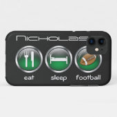 Eat Sleep Football: iPhone 5 Hoesje (Achterkant (horizontaal))