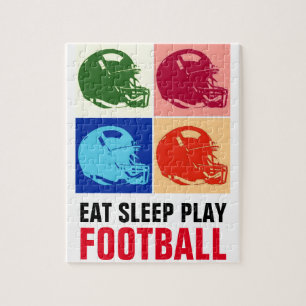 Eat Sleep Football Pop Legpuzzel