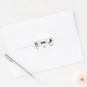 Eat Sleep Football Sticker (Envelop)