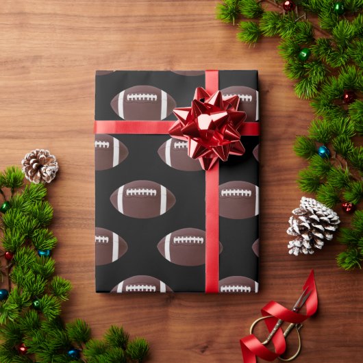 Eat Sleep Football Wrapping Paper Cadeaupapier (Feestdagen Geschenken)