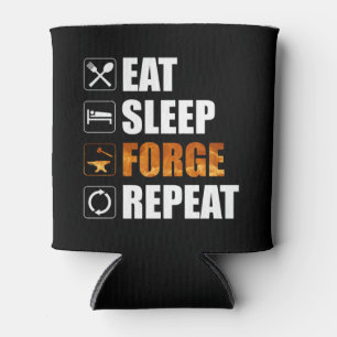 Eat Sleep Forge Repeteren Blacksmith Blikjeskoeler
