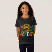 Eat Sleep Fruits Herhalen - Funny Fruits Lover Veg T-shirt (Voorkant volledig)