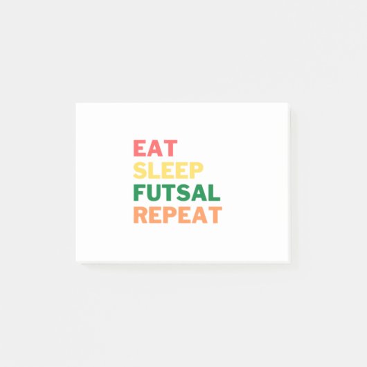 EAT_SLEEP_FUTSAL_REPEAT__1_-removebg-voorproef (1) Post-it® Notes (Voorkant)