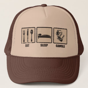 Eat Sleep Gamble Trucker Hat Pet