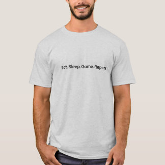 Eat Sleep Game Herhaal – Gamer T-shirt