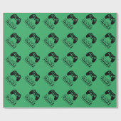 Eat Sleep Game Herhaal grappig kerstfeest en feest Cadeaupapier (Vlak)