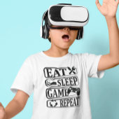 Eat Sleep Game Herhaal T-Shirt