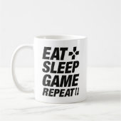 Eat Sleep Game Herhalen Koffiemok (Links)