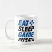 Eat Sleep Game Herhalen Koffiemok (Links)