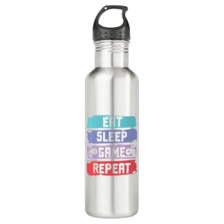 Eat Sleep Game Repeat Controller Waterfles