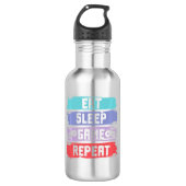Eat Sleep Game Repeat Controller Waterfles (Voorkant)