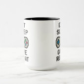 Eat Sleep Game Repeat – Gamer Pixel Art Mug Mok (Midden)