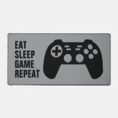 Eat Sleep Game Repeat gaming mouse pad for gamer (Voorkant)