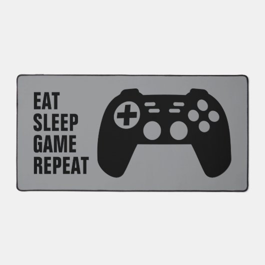 Eat Sleep Game Repeat gaming mouse pad for gamer (Voorkant)