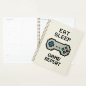 Eat Sleep Game Repeat Planner – Pixel Art Gamer (Display)