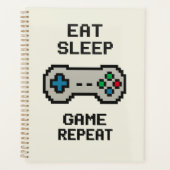 Eat Sleep Game Repeat Planner – Pixel Art Gamer (Voorkant)