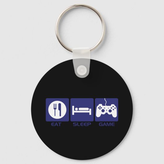 Eat Sleep Game Sleutelhanger (Voorkant)