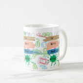 EAT-SLEEP-GAME VOOR games HERHAAL - pas tekst aan Koffiemok (Voorkant rechts)