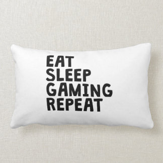 Eat Sleep Gaming herhalen Kussen