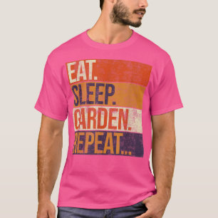 Eat Sleep Garden Herhalen,  kleuren Gardening T-shirt