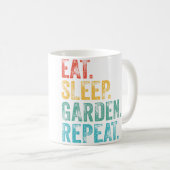 Eat Sleep Garden Repeat Gardening Gardeners Funny  Koffiemok (Voorkant rechts)