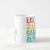 Eat Sleep Garden Repeat Gardening Gardeners Funny  Koffiemok (Center)