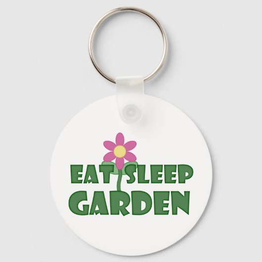 Eat Sleep Garden Sleutelhanger (Voorkant)