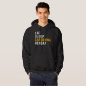 eat sleep gardening repeat hoodie (Voorkant volledig)
