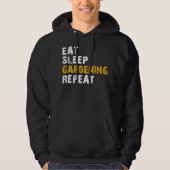 eat sleep gardening repeat hoodie (Voorkant)
