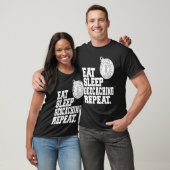 Eat Sleep Geocaching Repeat Geocache Geocacher  1 T-shirt (Unisex)