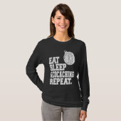Eat Sleep Geocaching Repeat Geocache Geocacher  1 T-shirt (Voorkant volledig)