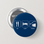 Eat Sleep Gevist Button (Voorkant /achterkant)