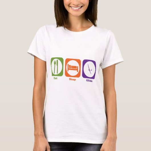 Eat Sleep Glide T-shirt (Voorkant)