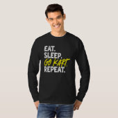 Eat Sleep Go Kart Repeat Go Kart Racing  1 T-shirt (Voorkant volledig)
